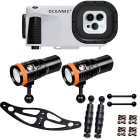 Oceanic+ Dive Housing + 2 x D900V Videolygte Set-up