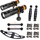 OrcaTorch 1 x D710V Videolygte Set-Up - Komplet Pakke