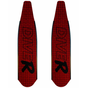 DiveR Innegra Carbon Finner - Red
