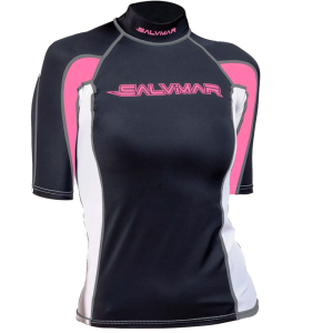 Rashguard T-shirt Oasi Blå/Pink - Kvinde - Salvimar