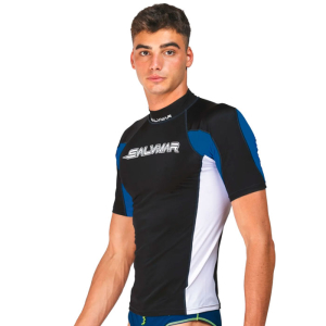 Rashguard T-shirt Oasi Blå/Sort - Mand - Salvimar