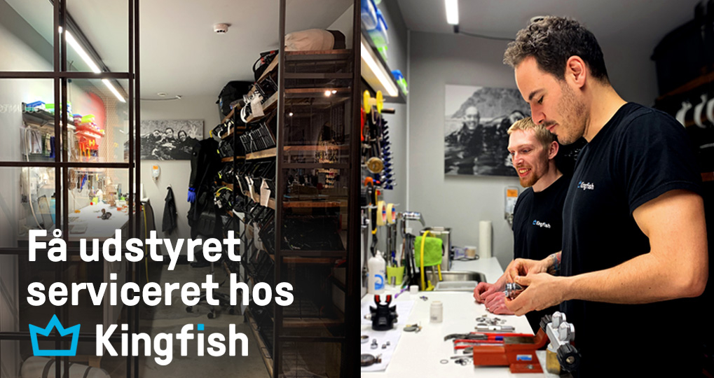 Få dit udstyr serviceret hos Kingfish